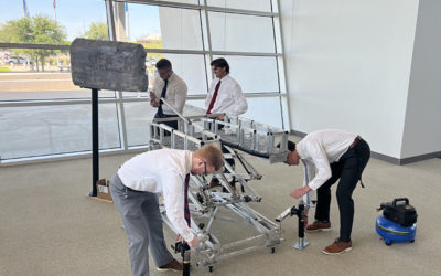 Louisiana Tech students present prototype of B-52 maintenance equipment to Air Force at CIC