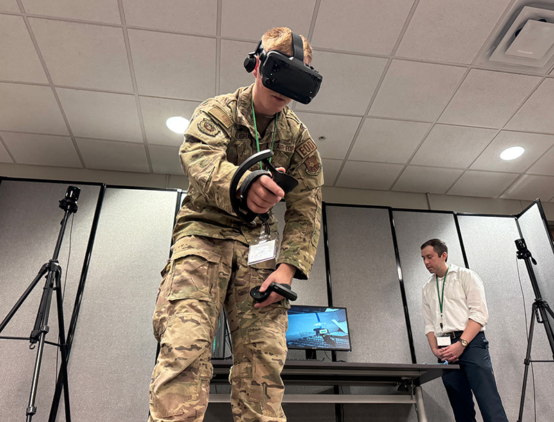 Airman test VR trainer tech prototype