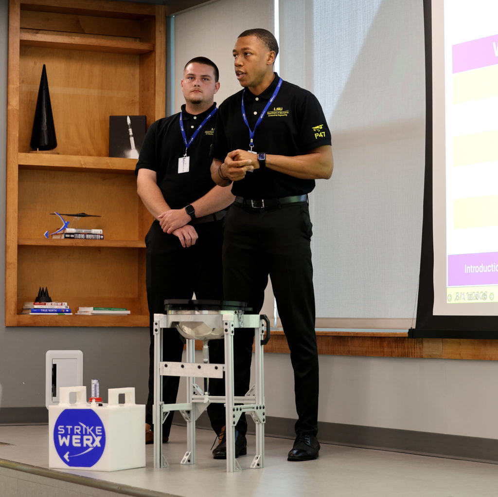 Louisiana State University students deliver a defense innovation for B-52 aircrews.